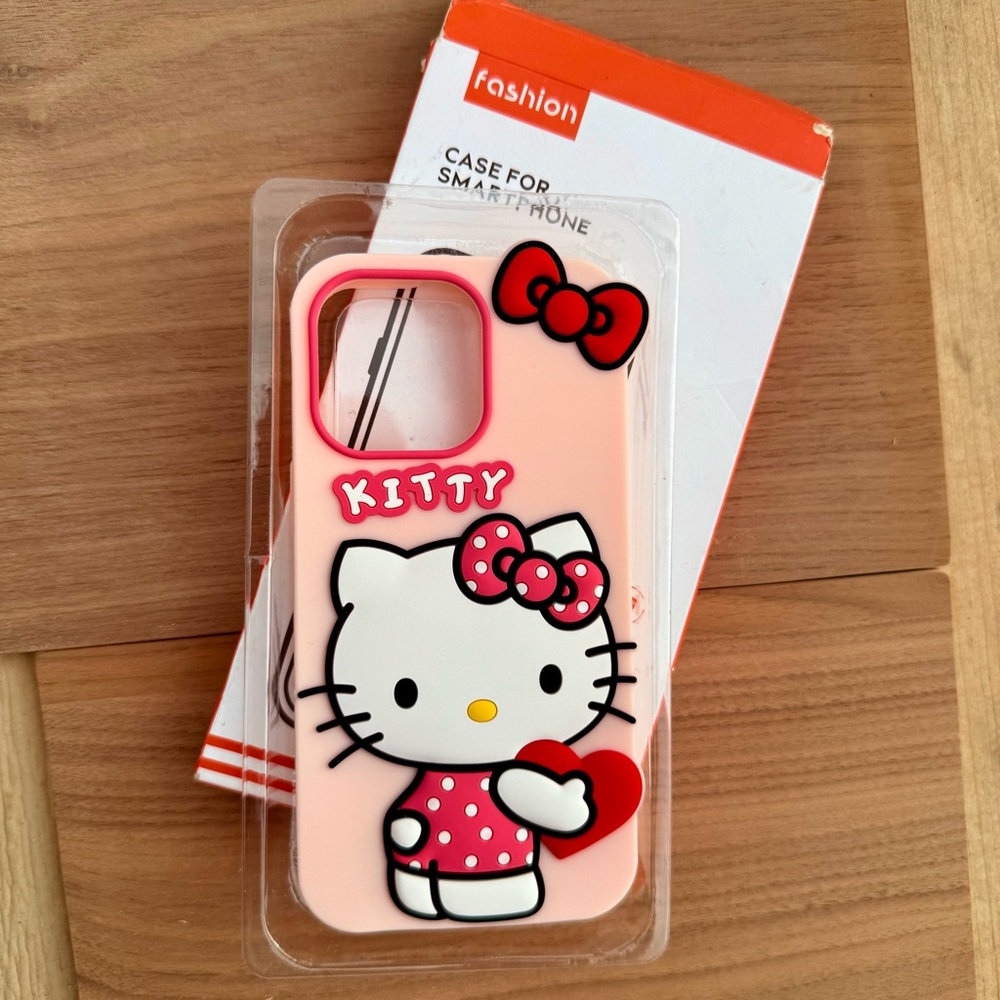 Hello Kitty Pink Silicone Case iPhone 13 Pro